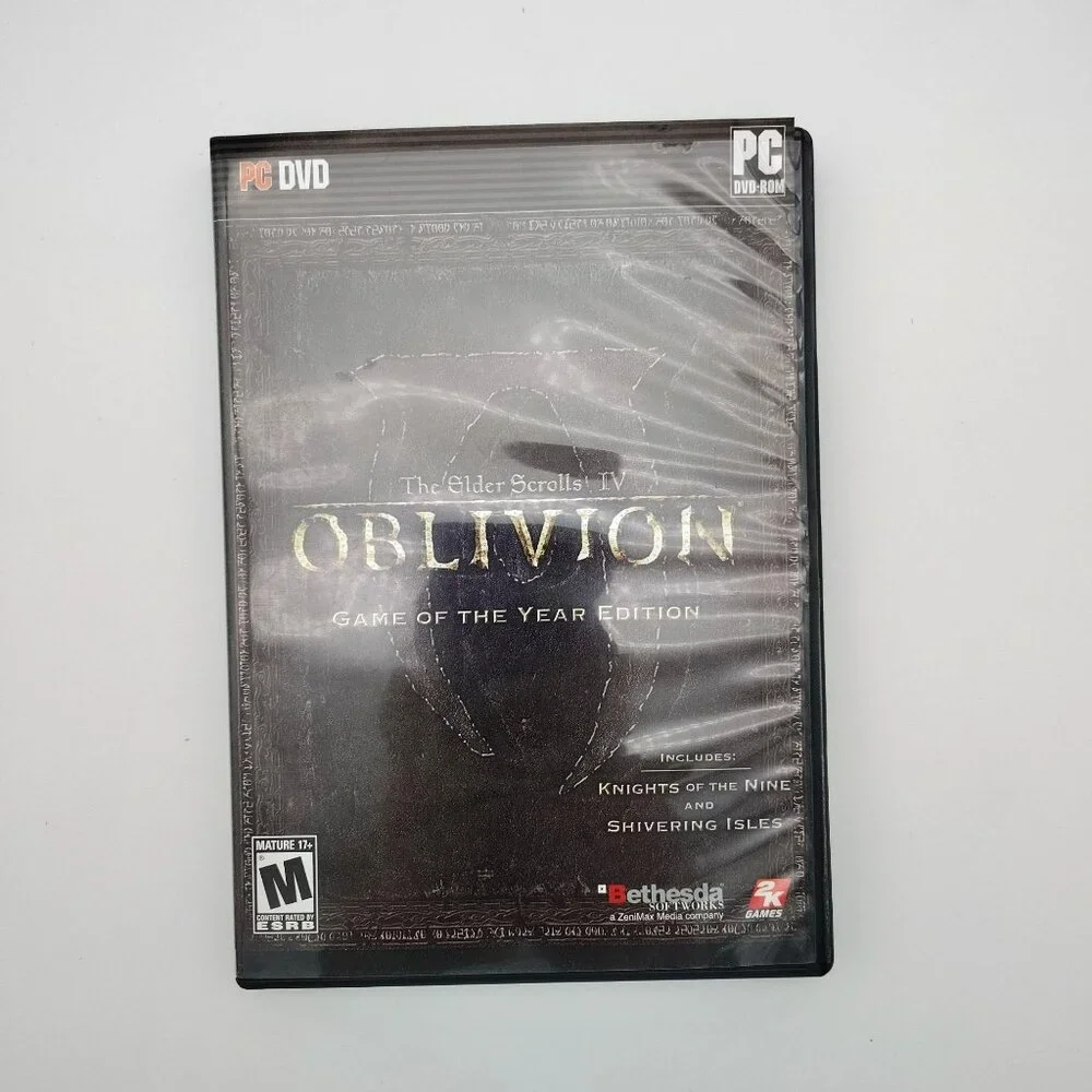 Elder Scrolls Oblivion Game of Year PC DVD Map Insert Shivering Isles Untested